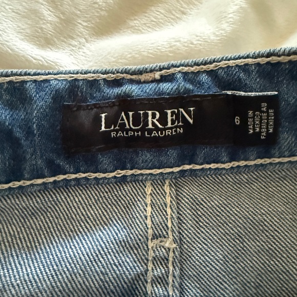 Lauren Ralph Lauren Wide Leg Tie front Jeans- size 6 - Picture 3 of 5